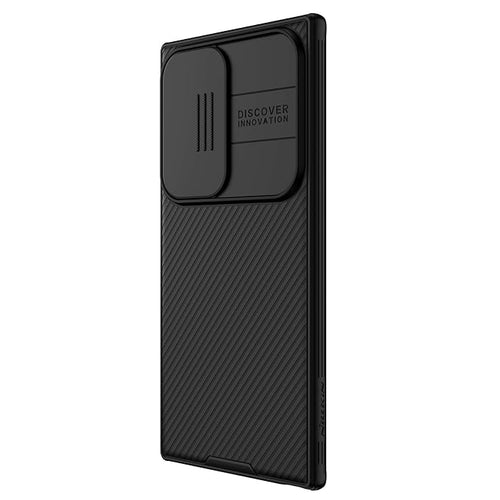 Nillkin Case for Samsung Galaxy S24 Ultra (6.8" Inch) Camshield Pro Magnetic Works with Magsafe Charger Camera Slider Double Layered Protection TPU + PC Black
