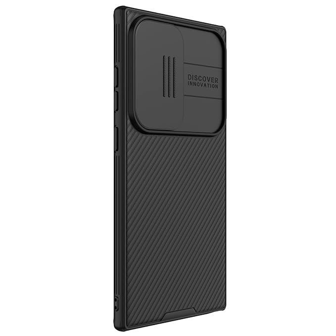 Nillkin Case for Samsung Galaxy S24 Ultra (6.8" Inch) Camshield Pro Magnetic Works with Magsafe Charger Camera Slider Double Layered Protection TPU + PC Black